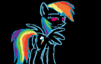 Rainbow Dash Ruff Line Wallpaper By Bronygamer