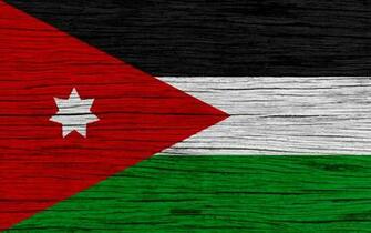 Wallpaper Flag Of Jordan 4k Asia Wooden Texture
