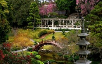 Spring Japanese Garden Wallpaper