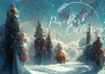 Kate Blue Winter Wonderland Backdrop
