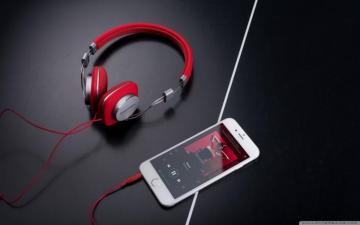 Red Bowers And Wilkins P3 Headphones UltraHD Wallpaper