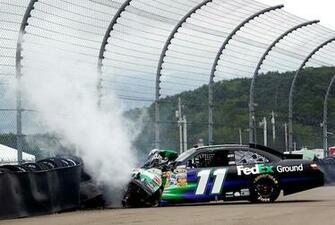California Race Denny Hamlin Was Airlifted To A Local Hospital