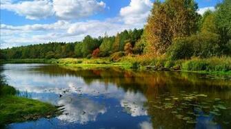 Beautiful River Widescreen Wallpaper