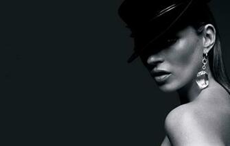 Wallpaper Hat Kate Moss Sweat Bare Shoulder Sheen