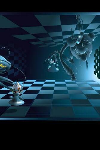 Space Chess iPhone Wallpaper
