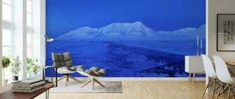 Spitsbergen In Blue Light Svalbard Affordable Wall Mural