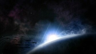 Outer Space Wallpaper Stars Planets Mass