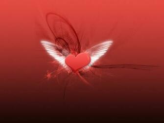 Heart With Wings Love Wallpaper