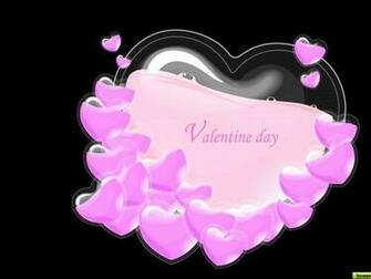 Pink And Black Hearts Wallpaper