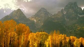 Tetons Wyoming Computer Wallpaper Nature Landscape Image