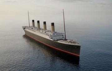 Wallpaper The Ocean Titanic Ship Art Rendering