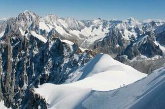 Chamonix Snow Mountain Bridge Wallpaper Very Attractive Now You