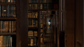 Sections Of Books Dark Academia Desktop Wallpaper