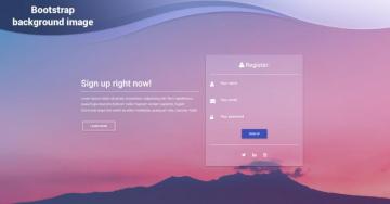 Bootstrap Background Image Examples Tutorial