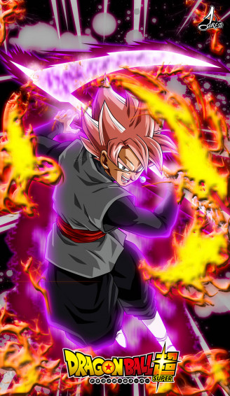 Scythe Black Goku Rose 4k Wallpaper