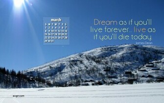 Wallpaper Desktop March Computer Calendar Calendars