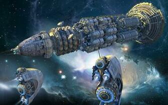 Spaceship Computer Wallpaper Desktop Background Id