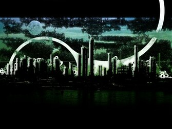 Dark City Wallpaper Metal Abstract Heavy