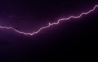 Purple Lightning Wallpaper