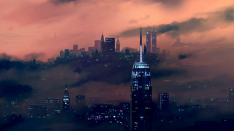 Cityscape New York City Skyline Empire State Building