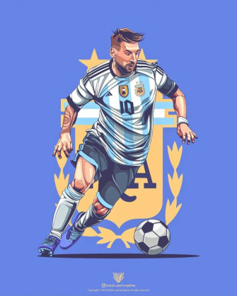 Kp10 S Instagram Photo Illustration Of Lionel Messi