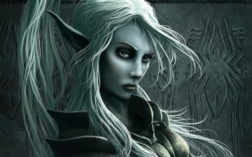 Elf Woman Wallpaper Stock Photos