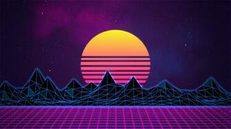 Retro Wave Wallpaper Top Background