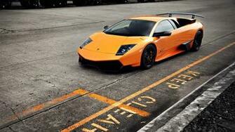 Orange Car Wallpaper