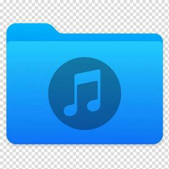 Next Folders Icon Music Blue Folder Transparent