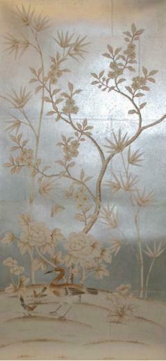 Wallpaper Silk Chinese Hand Painted