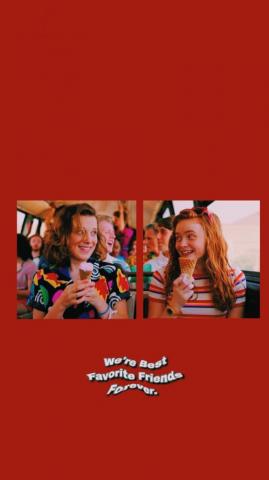 Max Mayfield And Eleven Hopper Wallpaper Dearfinnwolfhard