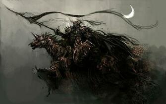 Knights Black Horses Wallpaper