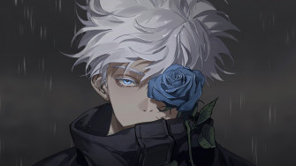 Satoru Gojo Flower Jujutsu Kaisen Wallpaper iPhone Phone 4k 5580e