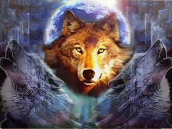 Wolf Abstract Wallpaper