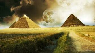 3d Landscape Nice Surreal Pyramids Picture Nr
