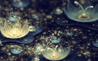 Rain Wallpaper HD Dots Flowers