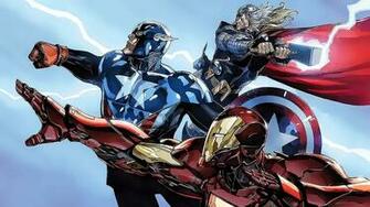 HD Wallpaper Marvel Comics Iron Man Captain America Thor
