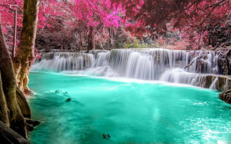Waterfall Background Wallpaper