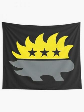 Ancap Libertarian Porcupine Black And Yellow Anarcho Capitalist