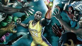 Nba Players Vs Superheroes Wallpaper