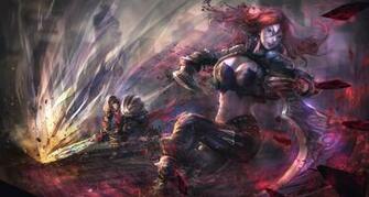 Garen Vs Katarina Fan Art League Of Legends Wallpaper