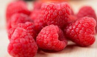 Delicious Raspberries Macro Wallpaper With Fruits