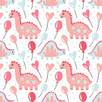 Cute Pink Dinosaur Wallpaper