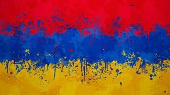 Armenia Flag Wallpaper Grungy Splatter By Garyckarntzen On