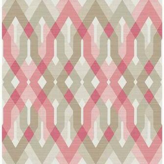 A Street Harbour Pink Geometric Wallpaper The Home Depot