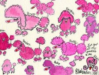 Pink Poodle Wallpaper On