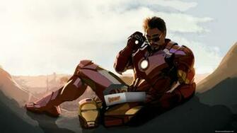 Downey Jr Iron Man Fan Art Wallpaper Photo HD 1080p
