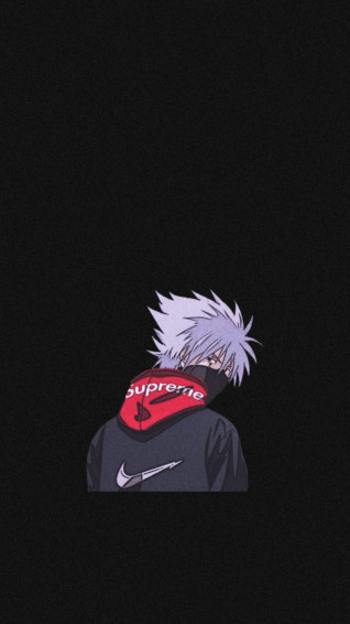 Superior Kakashi Hatake Wearing Supreme Wallpaper