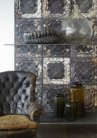 Nlxl Brooklyn Tins Wallpaper Topos