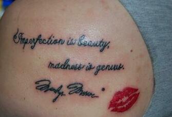 My Marilyn Monroe Tattoo By Idaliciouss